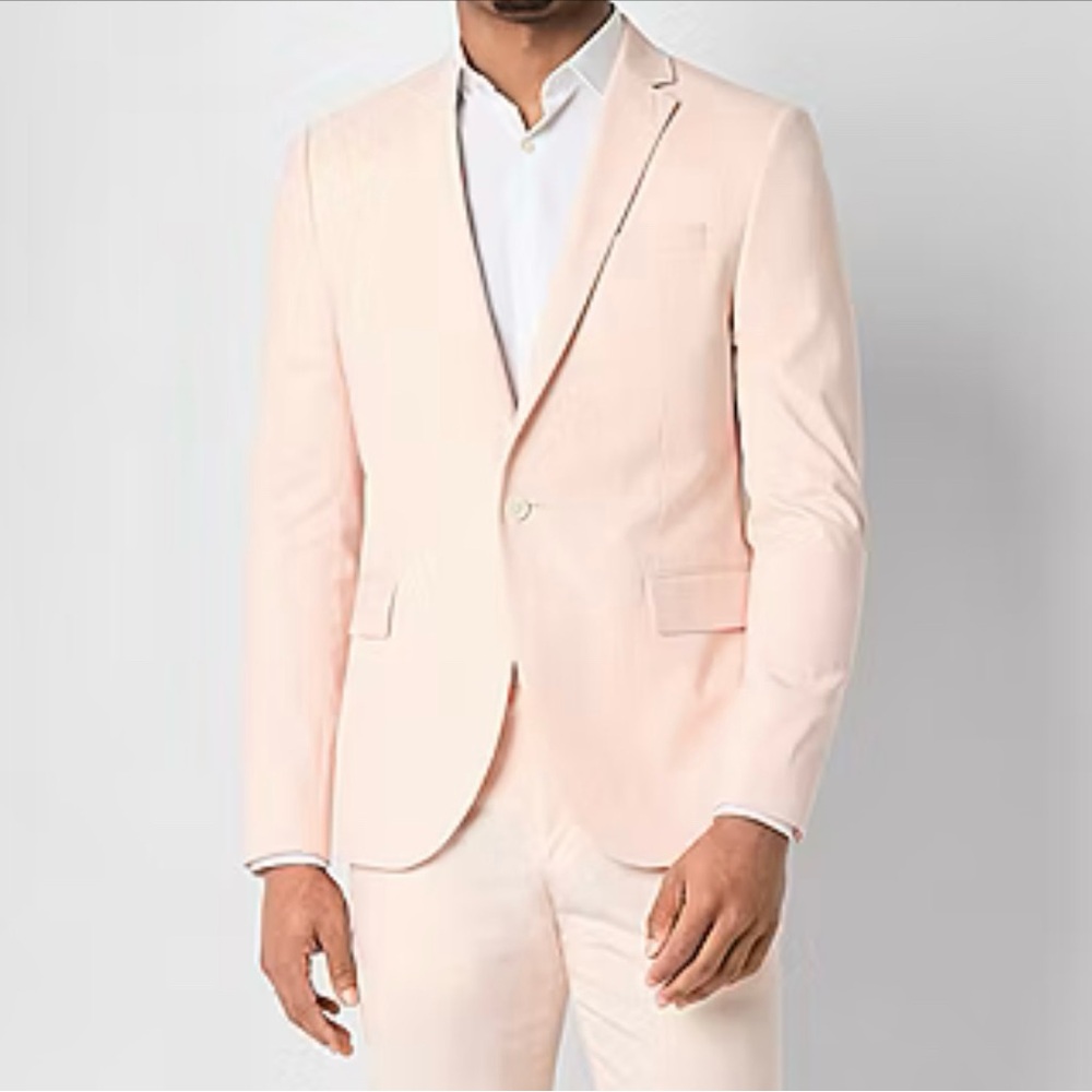 J Ferrar Suit Jacket -40L Slim ( Neutral Pink)